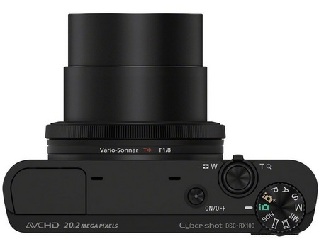 Sony Cyber-shot DSC-RX100 Compact Camera with Large Sensor top