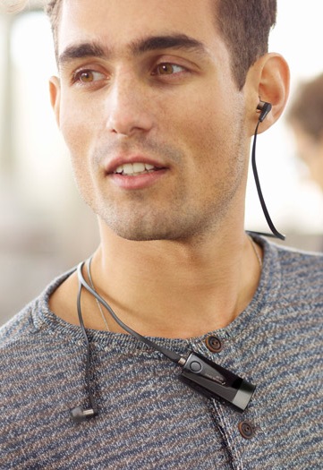 Sony Smart Wireless Headset pro in use