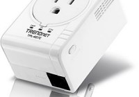 TRENDnet TPL-407E Compact 500Mbps Powerline AV Adapter with Outlet