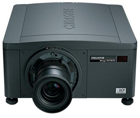 Christie Mirage DS+14K-M, HD14K-M and WU14K-M DLP Projectors front