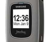 GreatCall Samsung Jitterbug Plus Clamshell Phone silver