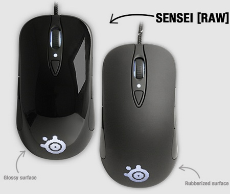 SteelSeries Sensei [RAW] Glossy and Rubberized Gaming Mice 1