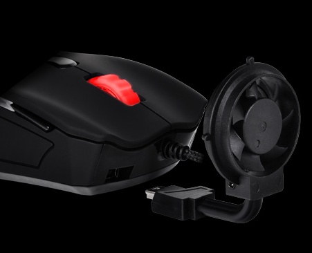 Thermaltake Tt eSports Black Element Cyclone Edition Gaming Mouse with Fan 3