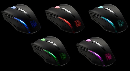 Thermaltake Tt eSports Black Element Cyclone Edition Gaming Mouse with Fan colors