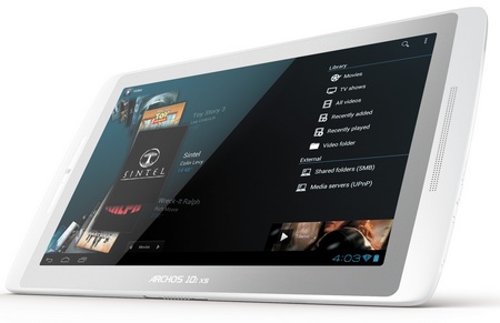 Archos 101 XS Android Tablet with Magnetic Coverboard angle