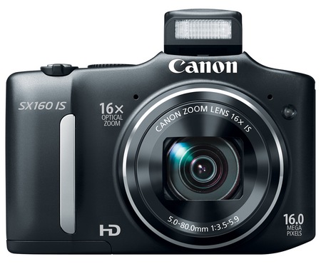 Canon PowerShot SX160 IS 16x long zoom camera black