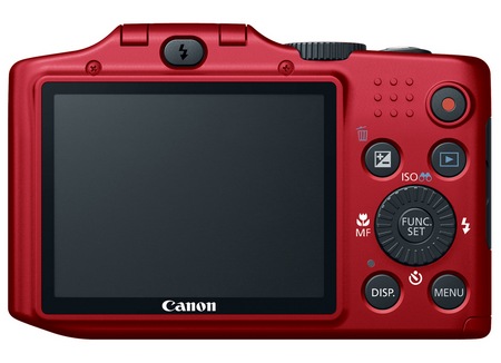 Canon PowerShot SX160 IS 16x long zoom camera red back
