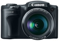 Canon PowerShot SX500 IS 30x long zoom camera front