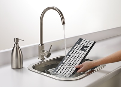 Logitech Washable Keyboard K310 sink