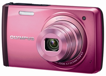 Olympus STYLUS VH-410 Compact Touchscreen Digital Camera pink