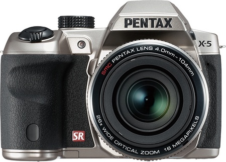 Pentax X-5 Digital Camera with 26x Long Zoom front