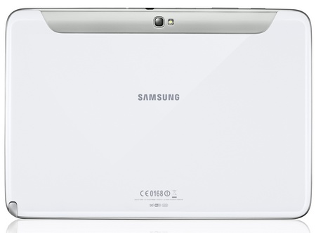 Samsung Galaxy Note 10.1 Tablet white back