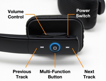 Satechi BT Lite Bluetooth Headphones buttons