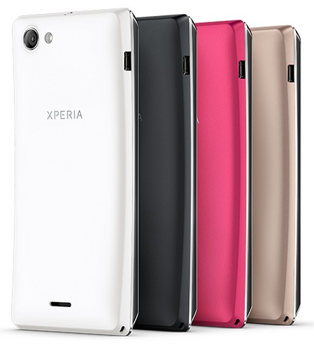 Sony Xperia J Stylish Affordable Android Phone back colors