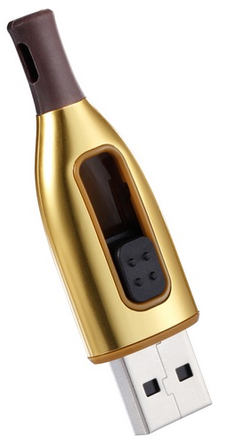 ADATA DashDrive Choice UC500 Bottle Style USB Flash Drive gold