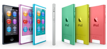 Apple iPod nano 7th gen with 2.5-inch Multitouch Display colors 2