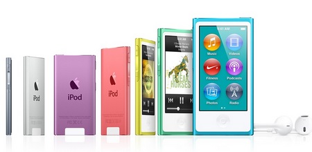 Apple iPod nano 7th gen with 2.5-inch Multitouch Display colors 3