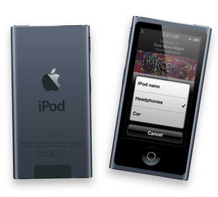 Apple iPod nano 7th gen with 2.5-inch Multitouch Display slate