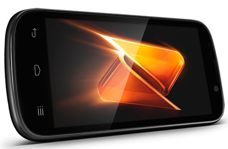 Boost Mobile ZTE Warp Sequent Entry-level Android 4.0 Smartphone landscape