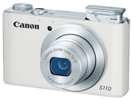 Canon PowerShot S110 Digital Camera with WiFi and Touchscreen white