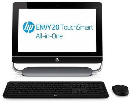 HP ENVY 20 TouchSmart touchscreen all-in-one pc front