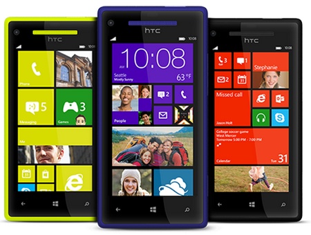 HTC 8X Windows Phone 8 Smartphone colors