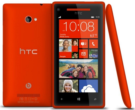 HTC 8X Windows Phone 8 Smartphone flaming red