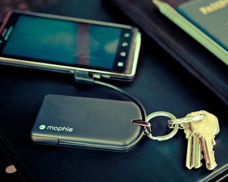 Mophie juice pack reserve micro with key ring keyring