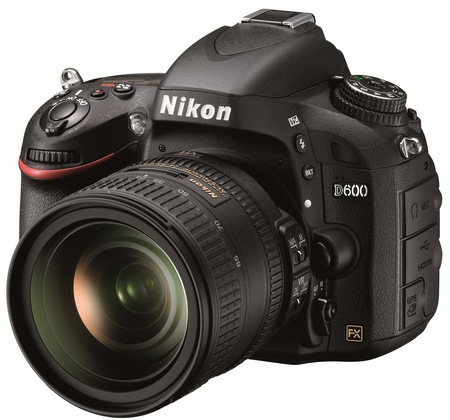 Nikon D600 Full-Frame DSLR Camera angle