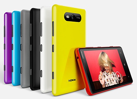 Nokia Lumia 820 Windows Phone 8 Smartphone colors 1