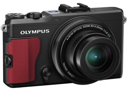 Olympus STYLUS XZ-2 iHS Flagship Compact Camera red grip
