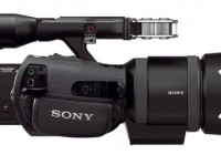 Sony Handycam NEX-VG30H Interchangeable Lens Camcorder SELP-18200 E PZ Lens side