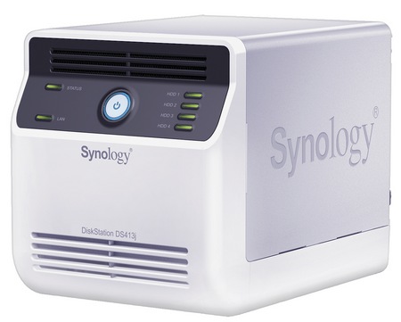 Synology DiskStation DS413j 4-bay NAS Server angle