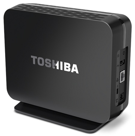 Toshiba Canvio Personal Cloud Network Attached Storage angle