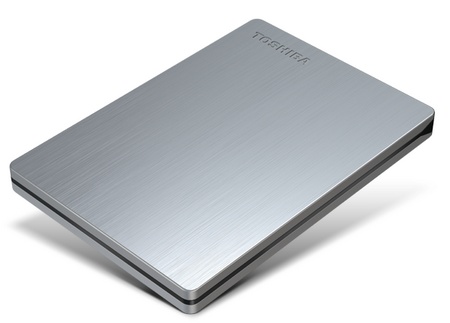 Toshiba Canvio Slim USB 3.0 Portable Hard Drive silver