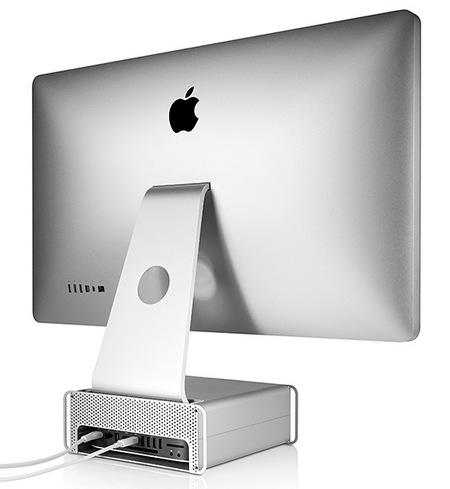 Twelve South HiRise Adjustable Stand for iMac and Apple Display back with mac mini