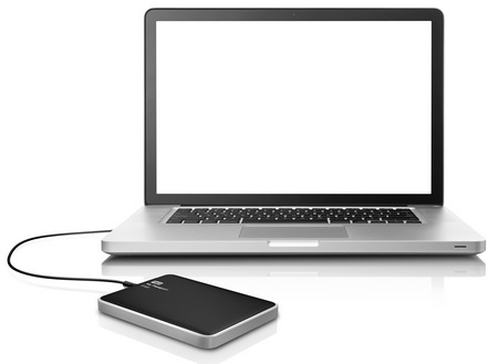 Western Digital My Passport Edge for Mac Slim USB 3.0 Portable Hard Drive with macbook