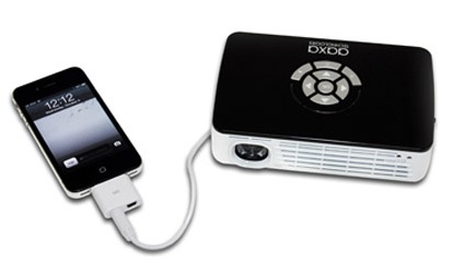 AAXA P300 Pico Projector with iphone