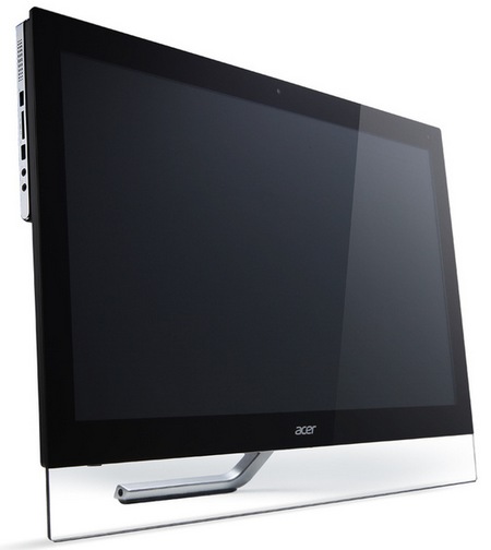 Acer Aspire 7600U Touchscreen Windows 8 All-in-one PC angle