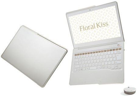 Fujitsu Lifebook Floral Kiss CH55 J Notebook for Female Users elegant white