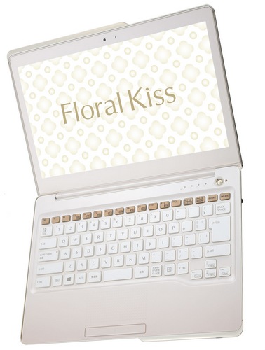 Fujitsu Lifebook Floral Kiss CH55 J Notebook for Female Users feminine pink