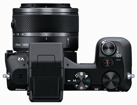 Nikon 1 V2 Interchangeable Lens Mirrorless Camera top