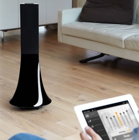 Parrot Zikmu Solo Wireless Speaker Tower with ipad