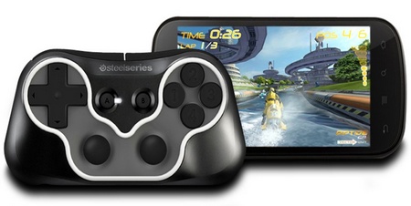 SteelSeries Free Mobile Wireless Controller in use