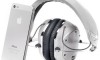 V-Moda Crossfade M-100 Metal Customizable Headphones white silver with iphone 5