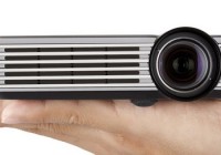 ViewSonic PLED-W200 Pico LED Projector on hand