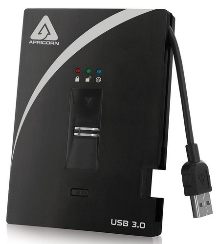 Apricorn Aegis Bio 3.0 USB 3.0 Biometric Hard Drive with 256-bit AES-XTS Hardware Encryption 2