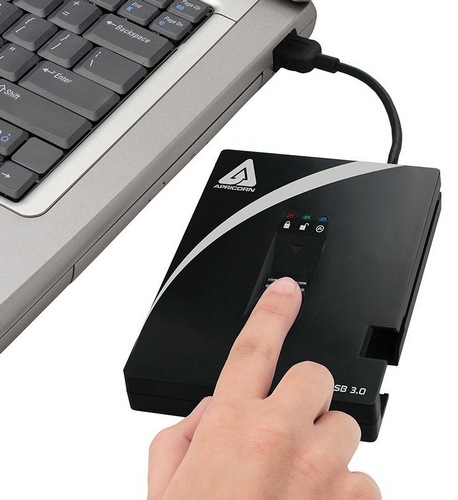 Apricorn Aegis Bio 3.0 USB 3.0 Biometric Hard Drive with 256-bit AES-XTS Hardware Encryption