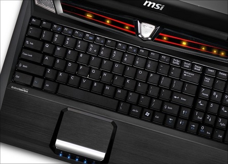 MSI GX60 Gaming Notebook packs AMD Trinity A10 and Radeon HD7970M keyboard
