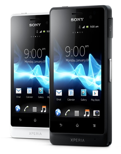 Sony Xperia advance Rugged Smartphone black white